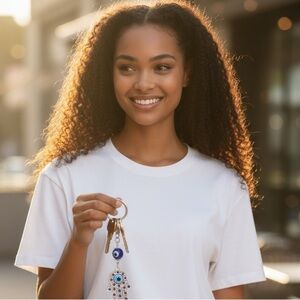 NWOT. Hamsa Hand with Evil Eye Protection 🪬 🧿 Keychain/Accessory.